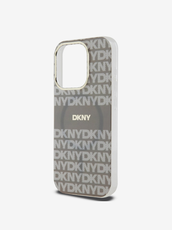 DKNY PC/TPU Repeat Pattern Tonal Stripe Magsafe Back Cover για iPhone 13 Pro Μπεζ DKNY