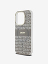 DKNY PC/TPU Repeat Pattern Tonal Stripe Magsafe Back Cover για iPhone 13 Pro Μπεζ DKNY