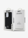 DKNY DKNY PU δέρμα Stack Logo Magsafe Πίσω κάλυμμα για iPhone 16 Pro Μαύρο