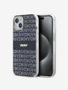 DKNY PC/TPU Repeat Pattern Tonal Stripe Magsafe Back Cover για iPhone 15 Μαύρο DKNY