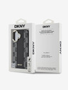 DKNY DKNY PU δέρμα με καρό μοτίβο Magsafe πίσω κάλυμμα για iPhone 16 μαύρο