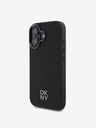 DKNY DKNY PU δέρμα Stack Logo Magsafe πίσω κάλυμμα για iPhone 16 Μαύρο