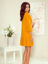 numoco Πλισέ άνετο φόρεμα - μουσταρδί Numoco LUCY