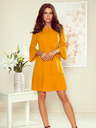 numoco Πλισέ άνετο φόρεμα - μουσταρδί Numoco LUCY