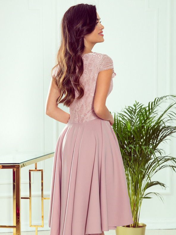 numoco Αποκλειστικό φόρεμα με δαντέλα - ροζ Numoco PATRICIA