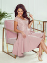 numoco Αποκλειστικό φόρεμα με δαντέλα - ροζ Numoco PATRICIA