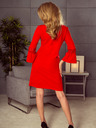 numoco Φόρεμα με μανίκια από δαντέλα - κόκκινο Numoco MARGARET