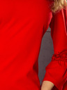 numoco Φόρεμα με μανίκια από δαντέλα - κόκκινο Numoco MARGARET