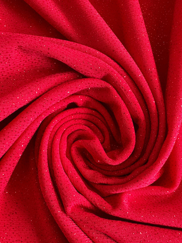 numoco Κλασικό φόρεμα με κομμένη πλάτη - κόκκινο με γκλίτερ Numoco ELEONORA ELEONORA