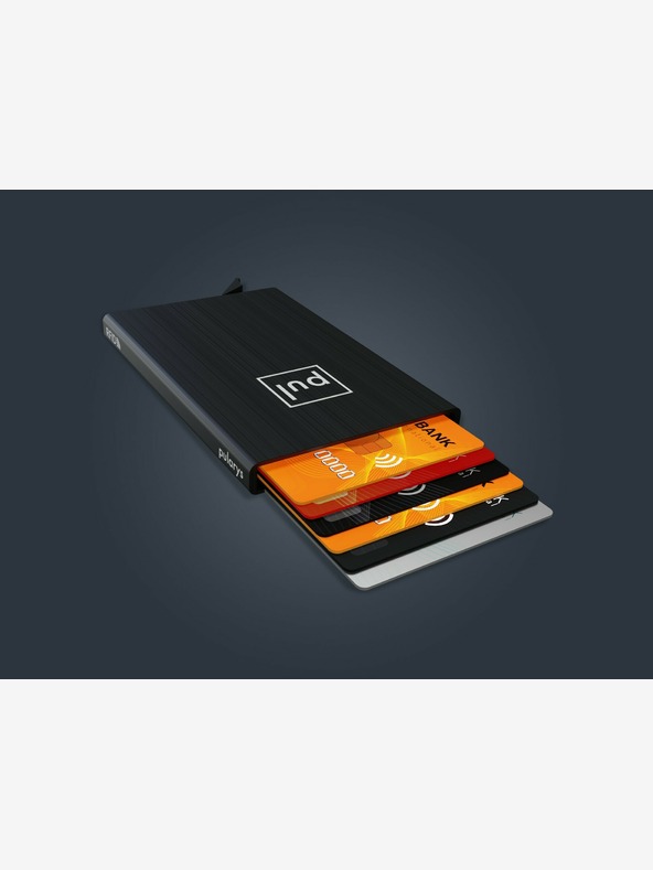 Pularys Θήκη εγγράφων Pularys μαύρο, βουρτσισμένο αλουμίνιο