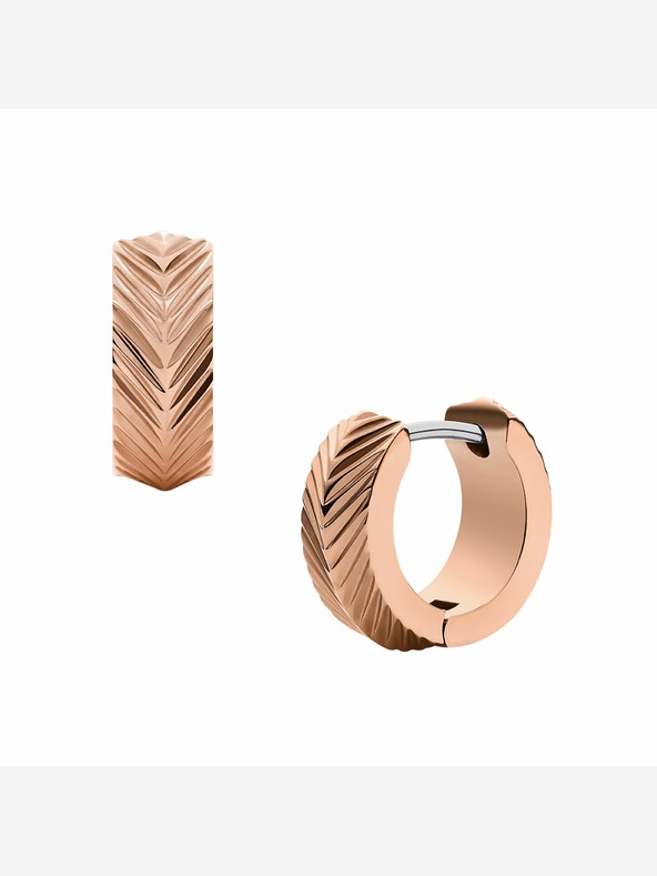 Fossil Γυναικεία ροζ επιχρυσωμένα σκουλαρίκια Fossil JF04662791