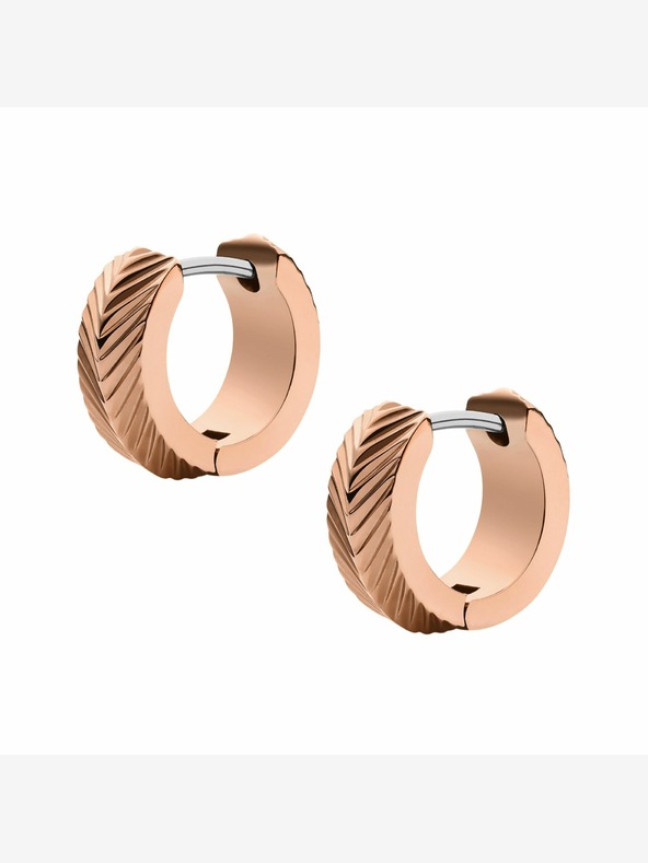 Fossil Γυναικεία ροζ επιχρυσωμένα σκουλαρίκια Fossil JF04662791