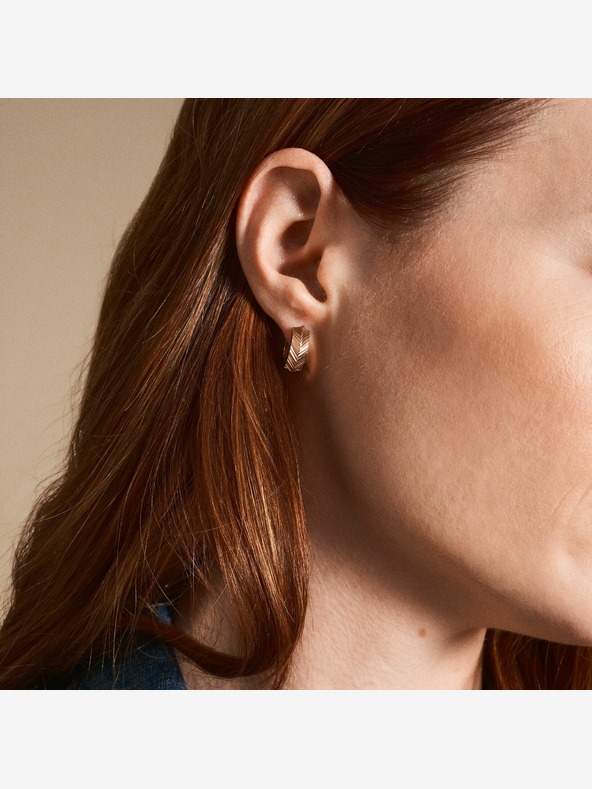 Fossil Γυναικεία ροζ επιχρυσωμένα σκουλαρίκια Fossil JF04662791