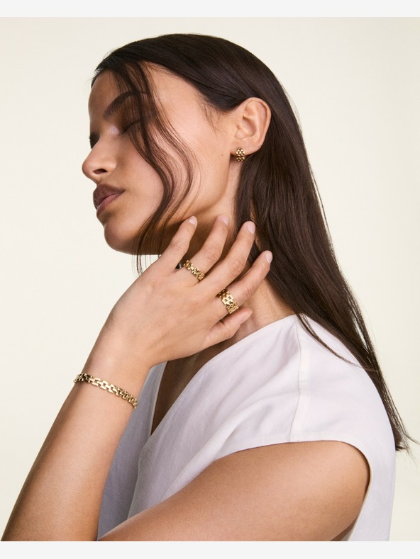 Daniel Wellington Δαχτυλίδι Daniel Wellington από χρυσό ατσάλι 3 κρίκων