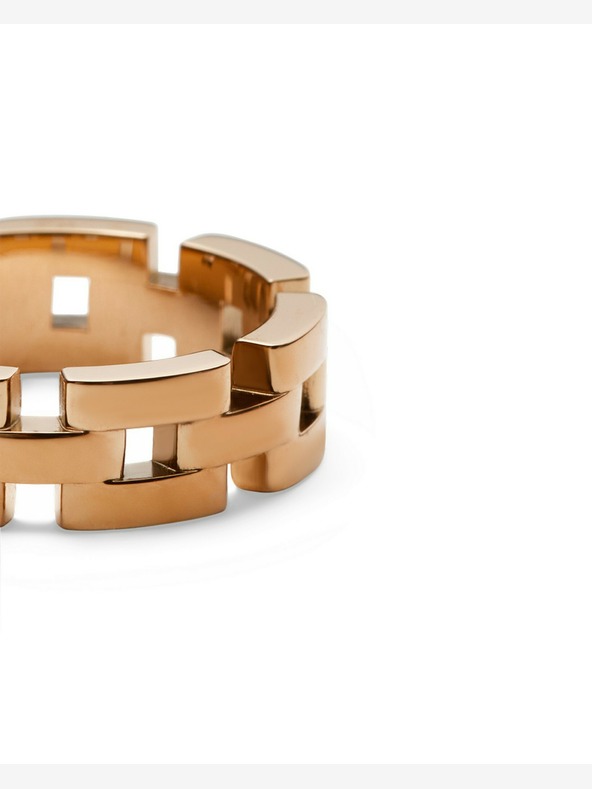 Daniel Wellington Δαχτυλίδι 3 κρίκων από ροζ χρυσό ατσάλι Daniel Wellington