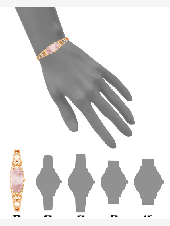 Anne Klein Anne Klein AK/ 4112RQRG γυναικείο τετράγωνο ρολόι