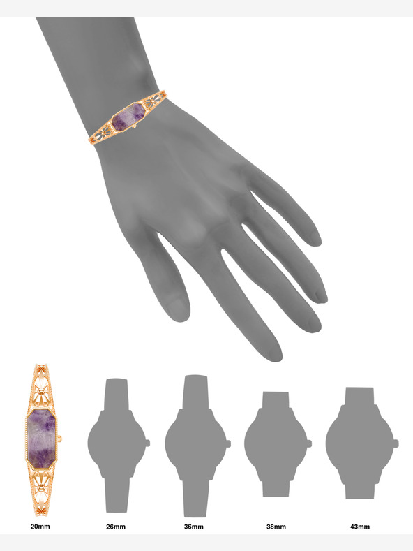 Anne Klein Anne Klein AK/ 4112AMRG γυναικείο τετράγωνο ρολόι