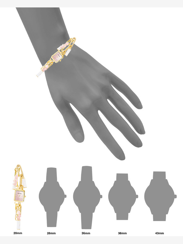 Anne Klein Anne Klein AK/ 4108RQCH γυναικείο τετράγωνο ρολόι