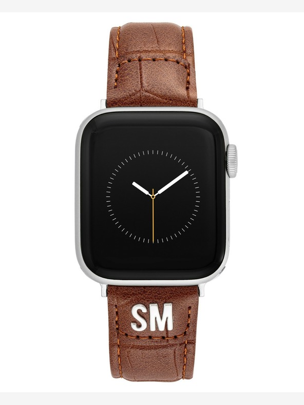 Steve Madden Steve Madden Women's Brown Vegan Leather Strap for Apple Watch 38/40/41mm , WS/1002SVHY384041
