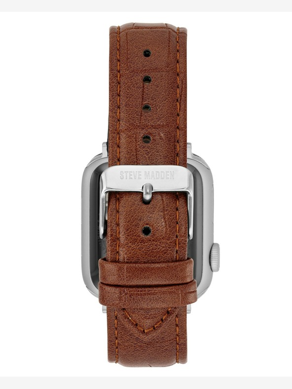 Steve Madden Steve Madden Women's Brown Vegan Leather Strap for Apple Watch 38/40/41mm , WS/1002SVHY384041