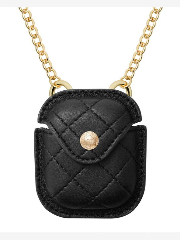 Anne Klein Anne Klein Μαύρη δερμάτινη θήκη ακουστικών Apple AirPods Pro