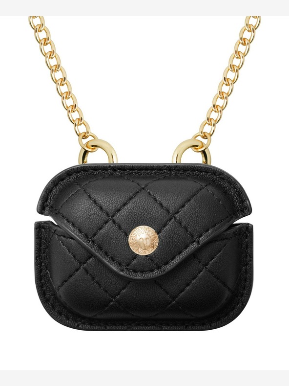 Anne Klein Anne Klein Μαύρη δερμάτινη θήκη ακουστικών Apple AirPods Pro