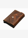 Pularys Pularys ανδρικό δερμάτινο πορτοφόλι καφέ