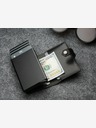 Pularys Pularys Ανδρικό δερμάτινο πορτοφόλι Hiker και σετ δώρου με μπρελόκ μαύρο 211314101
