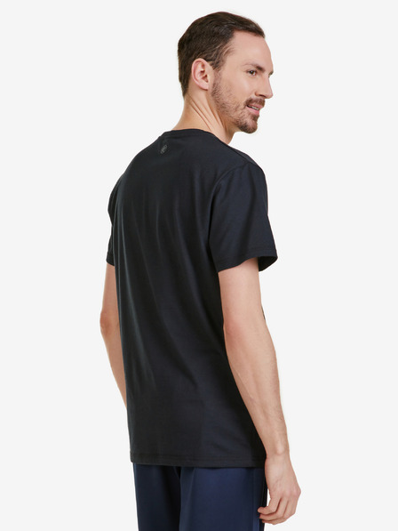 Sam 73 Μαύρο ανδρικό t-shirt SAM 73 Leonard