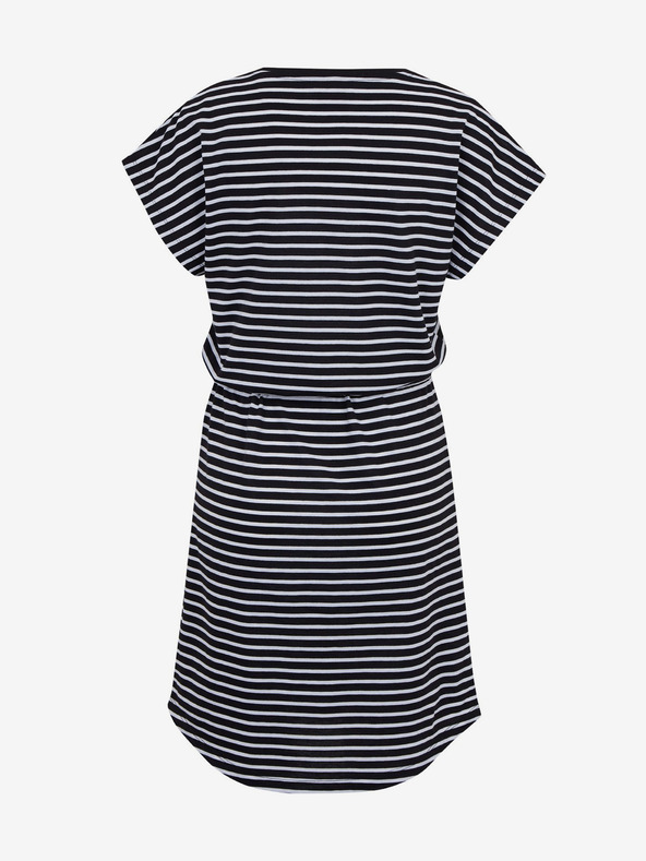 Sam 73 Λευκό και μαύρο γυναικείο ριγέ φόρεμα SAM73 Sagitta