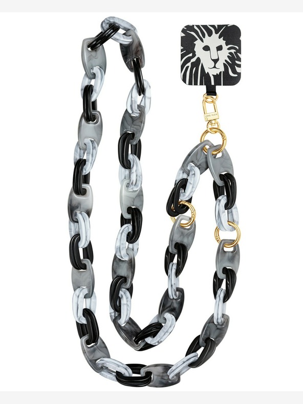 Anne Klein Πλαστική αλυσίδα σταυρού για το κινητό τηλέφωνο Anne Klein WK4020BKGY