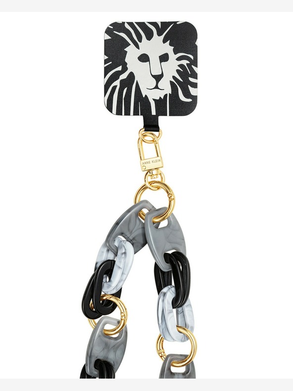 Anne Klein Πλαστική αλυσίδα σταυρού για το κινητό τηλέφωνο Anne Klein WK4020BKGY