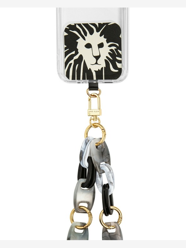 Anne Klein Πλαστική αλυσίδα σταυρού για το κινητό τηλέφωνο Anne Klein WK4020BKGY