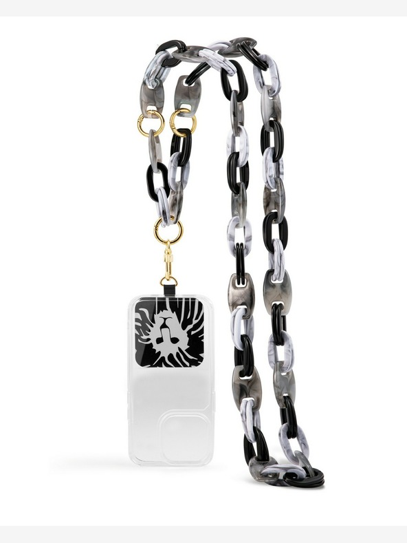 Anne Klein Πλαστική αλυσίδα σταυρού για το κινητό τηλέφωνο Anne Klein WK4020BKGY