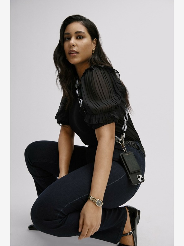 Anne Klein Πλαστική αλυσίδα σταυρού για το κινητό τηλέφωνο Anne Klein WK4020BKGY