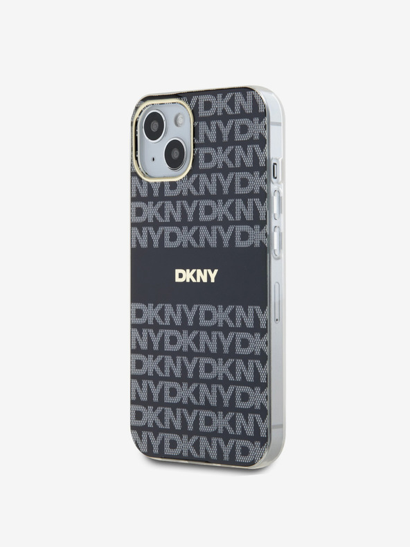 DKNY PC/TPU Repeat Pattern Tonal Stripe Magsafe Back Cover για iPhone 13 Μαύρο DKNY