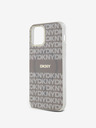 DKNY PC/TPU Repeat Pattern Tonal Stripe Magsafe Back Cover για iPhone 12/12 Pro Μπεζ DKNY