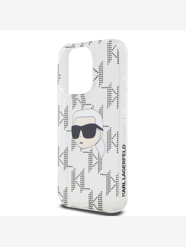 Karl Lagerfeld Karl Lagerfeld IML Electroplated Karl Head Back Cover για iPhone 15 Pro Max Διαφανές