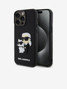 Karl Lagerfeld Πίσω κάλυμμα 3D καουτσούκ Karl and Choupette για iPhone 13 Pro Max Μαύρο Karl Lagerfeld