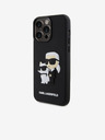 Karl Lagerfeld Πίσω κάλυμμα 3D καουτσούκ Karl and Choupette για iPhone 13 Pro Max Μαύρο Karl Lagerfeld