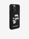 Karl Lagerfeld Πίσω κάλυμμα 3D καουτσούκ Karl and Choupette για iPhone 13 Pro Max Μαύρο Karl Lagerfeld