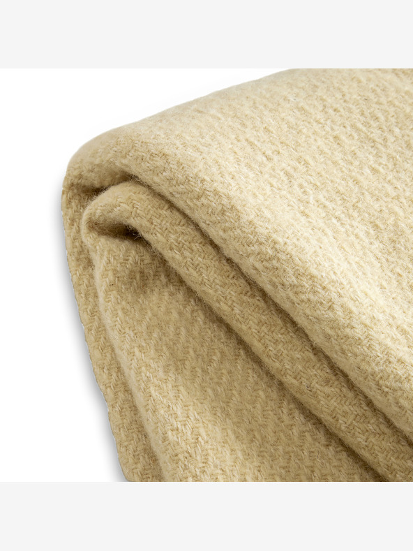 Balkanova Μαλλί ριχτάρι Karandila VII λευκό άβαφο