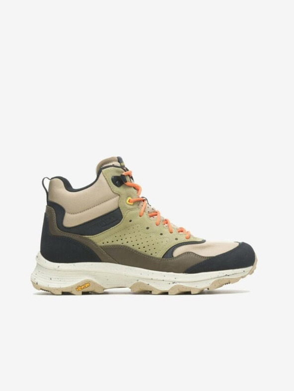 Merrell Μπεζ Ανδρικά αθλητικά παπούτσια αστραγάλου εξωτερικού MERRELL Speed Solo Mid Waterproof