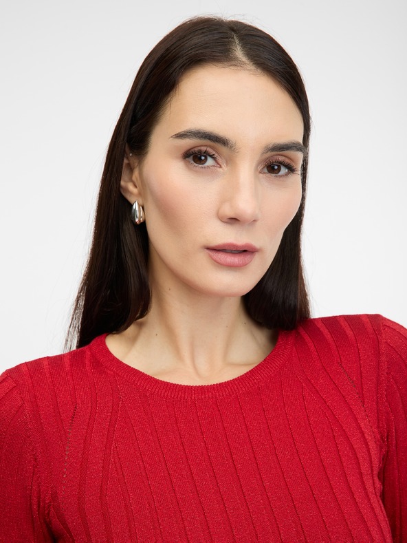 Orsay Κόκκινο γυναικείο μακρυμάνικο μπλουζάκι ORSAY