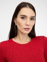 Orsay Κόκκινο γυναικείο μακρυμάνικο μπλουζάκι ORSAY