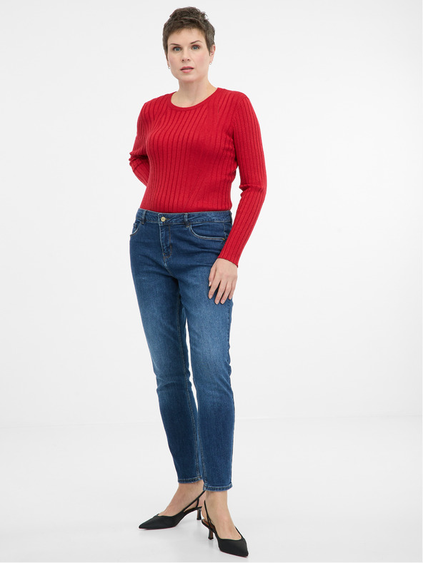 Orsay Κόκκινο γυναικείο μακρυμάνικο μπλουζάκι ORSAY