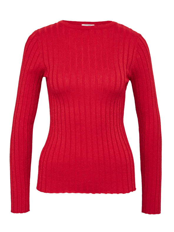 Orsay Κόκκινο γυναικείο μακρυμάνικο μπλουζάκι ORSAY