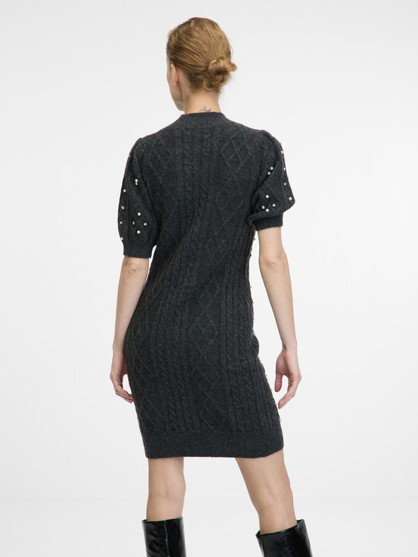 Orsay Σκούρο γκρι γυναικείο φόρεμα ORSAY