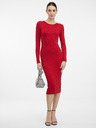 Orsay Κόκκινο γυναικείο μίντι φόρεμα ORSAY