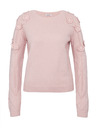 Orsay ORSAY Ανοιχτό ροζ γυναικείο πουλόβερ με φλοράλ απλικέ